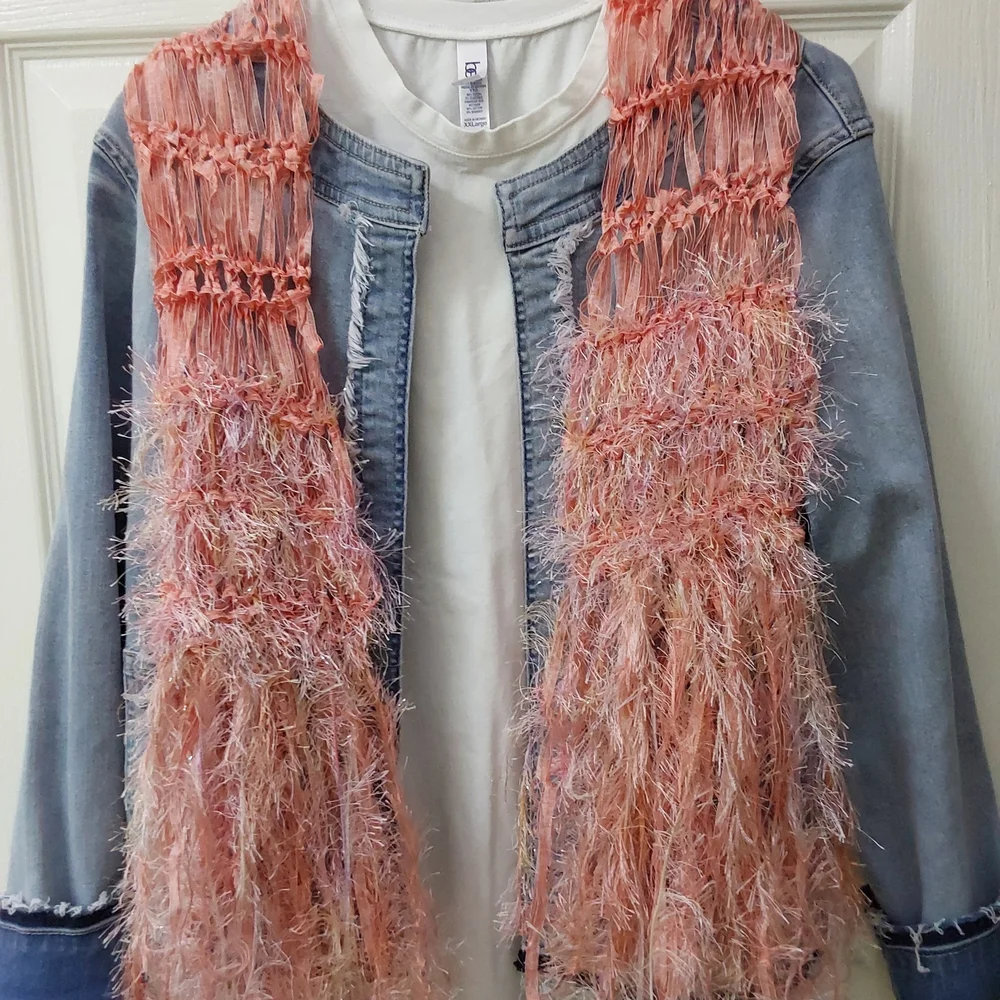 Accessories | Peachtextured Silk Ribbon Scarf | Poshmark